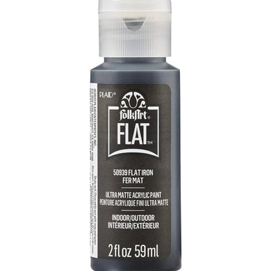 FolkArt Flat Ultra Matte Acrylic Paint - Flat Iron