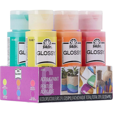 FolkArt Glossy Acrylic Paint Set