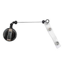 Load image into Gallery viewer, Barbell Bead Holder Badge Reel - Black
