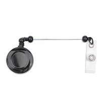 Load image into Gallery viewer, Barbell Bead Holder Badge Reel - Black