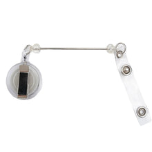 Load image into Gallery viewer, Barbell Bead Holder Badge Reel - Clear