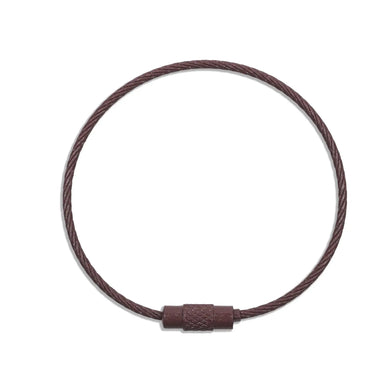 Beadable Charm Tumbler Cable - Brown (5 Cables)