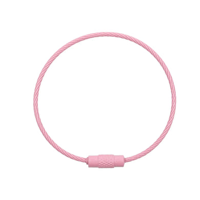 Beadable Charm Tumbler Cable - Light Pink (5 Cables)