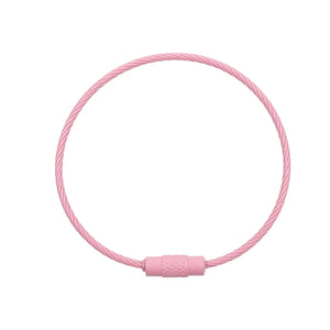 Beadable Charm Tumbler Cable - Light Pink (5 Cables)