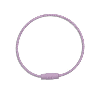 Beadable Charm Tumbler Cable - Light Purple (5 Cables)