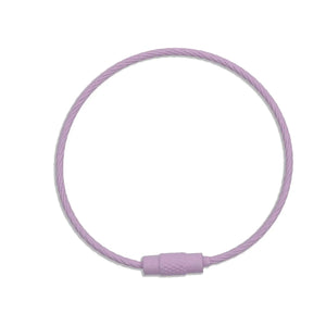 Beadable Charm Tumbler Cable - Light Purple (5 Cables)