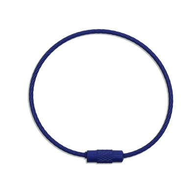 Beadable Charm Tumbler Cable - Navy Blue (5 Cables)