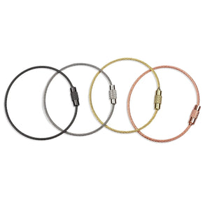 Beadable Charm Tumbler Cable - Pewter (5 Cables)