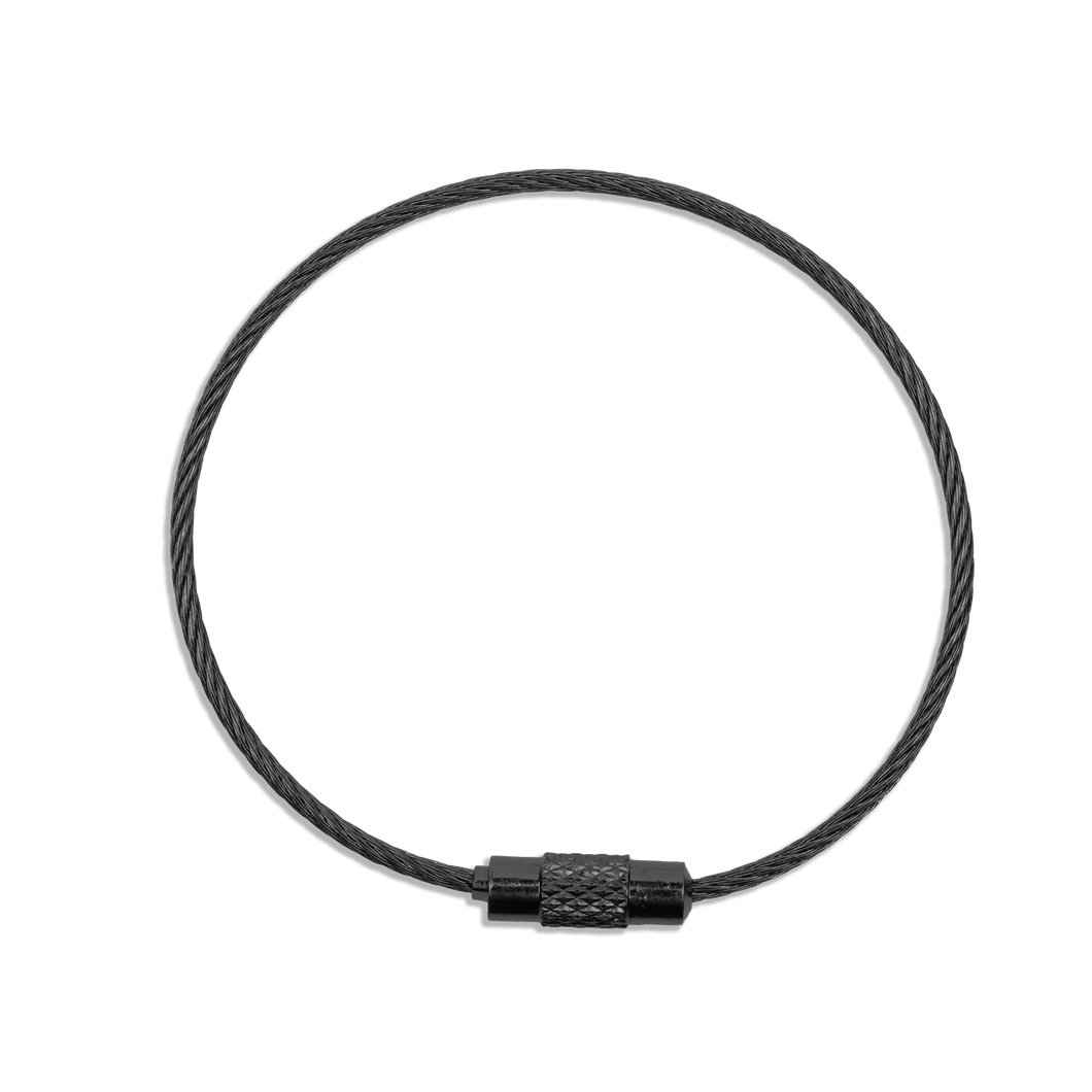 Beadable Charm Tumbler Cable - Pewter (5 Cables)