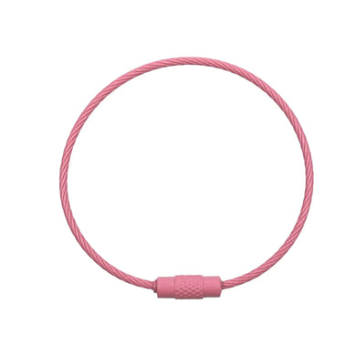 Beadable Charm Tumbler Cable - Pink (5 Cables)