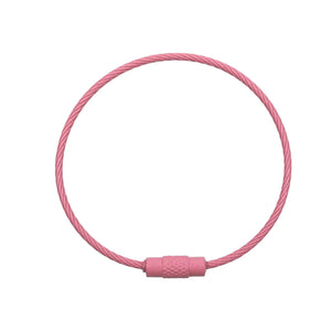 Beadable Charm Tumbler Cable - Pink (5 Cables)