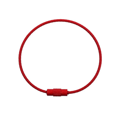 Beadable Charm Tumbler Cable - Red (5 Cables)