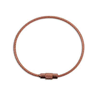 Beadable Charm Tumbler Cable - Rose Gold (5 Cables)