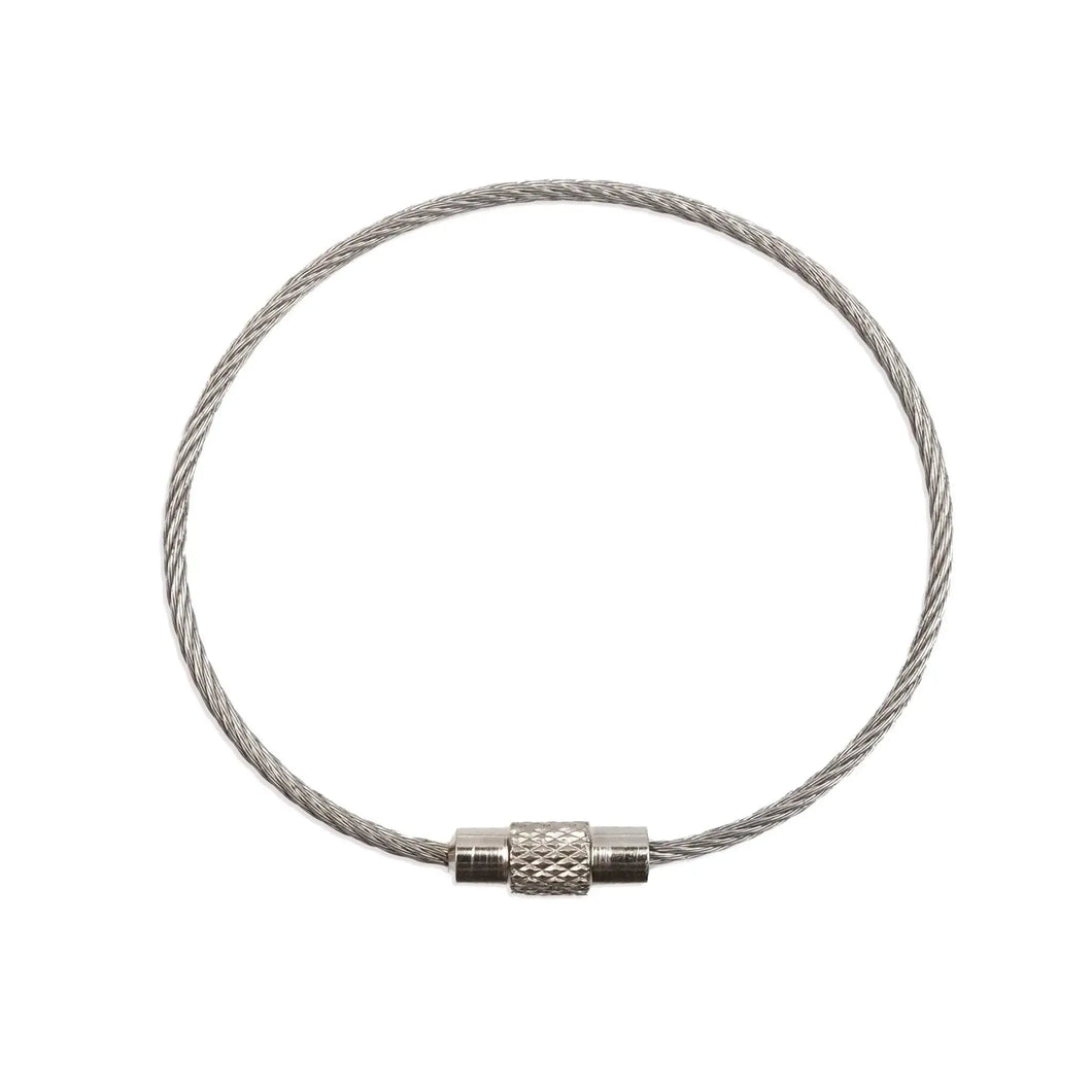 Beadable Charm Tumbler Cable - Silver (5 Cables)