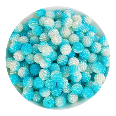 Bumpy Beads - Light Blue & White 2 Tone