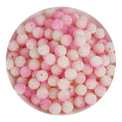 Bumpy Beads - Light Pink & White 2 Tone