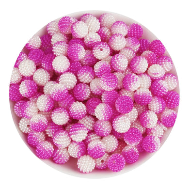 Bumpy Beads - Pink & White 2 Tone