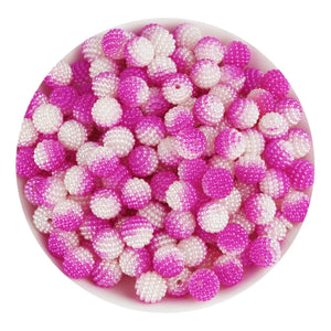 Bumpy Beads - Pink & White 2 Tone