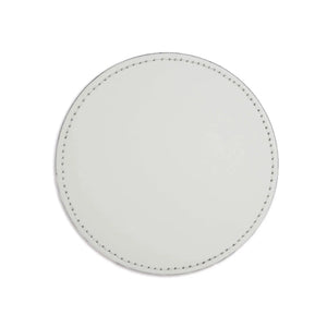 Coaster Vegan Leather Round - White