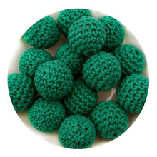 Load image into Gallery viewer, Crochet Wood Bead - Green