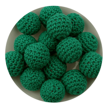 Load image into Gallery viewer, Crochet Wood Bead - Green