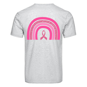 DTF Heat Transfer - Breast Cancer Rainbow