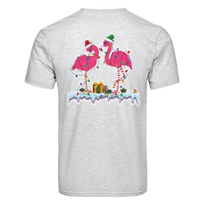 DTF Heat Transfer - Christmas Flamingo