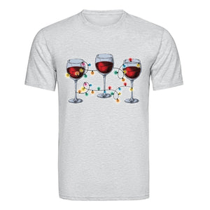 DTF Heat Transfer - Christmas Lights & Red Wine