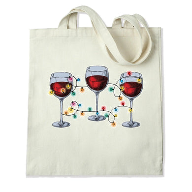 DTF Heat Transfer - Christmas Lights & Red Wine