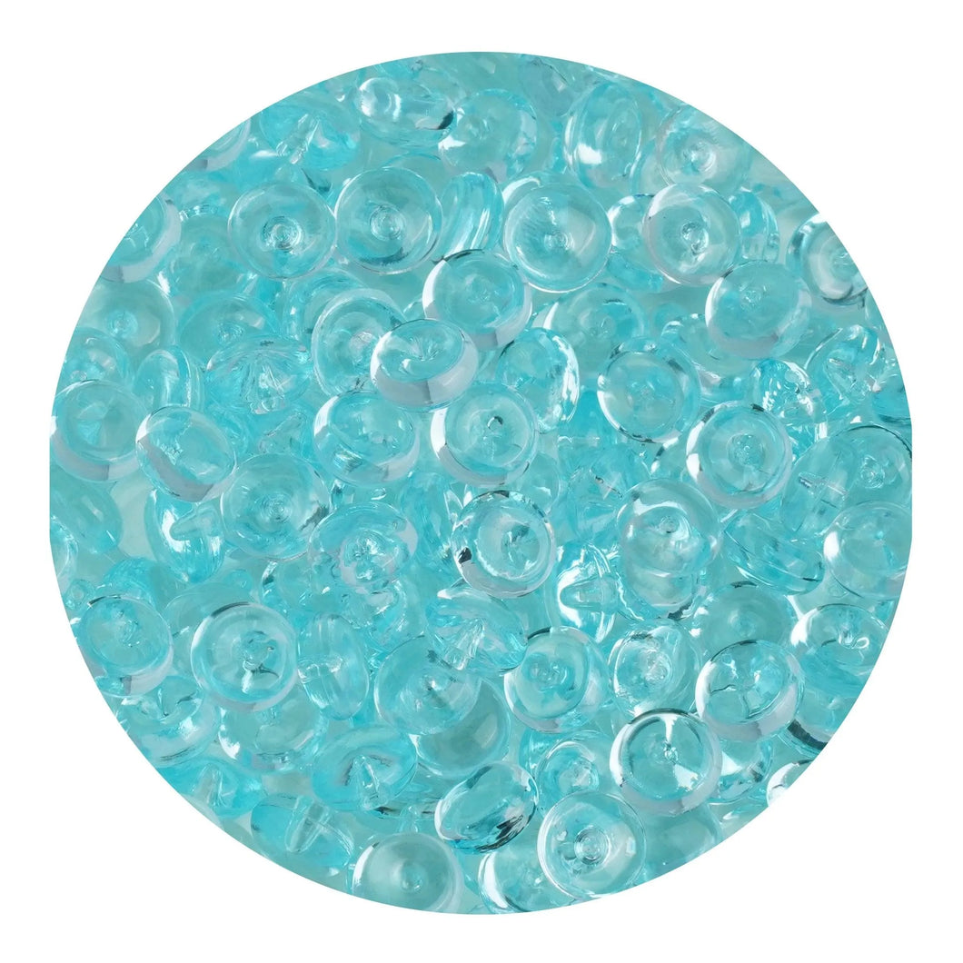 Fish Bowl Beads - Blue Gray