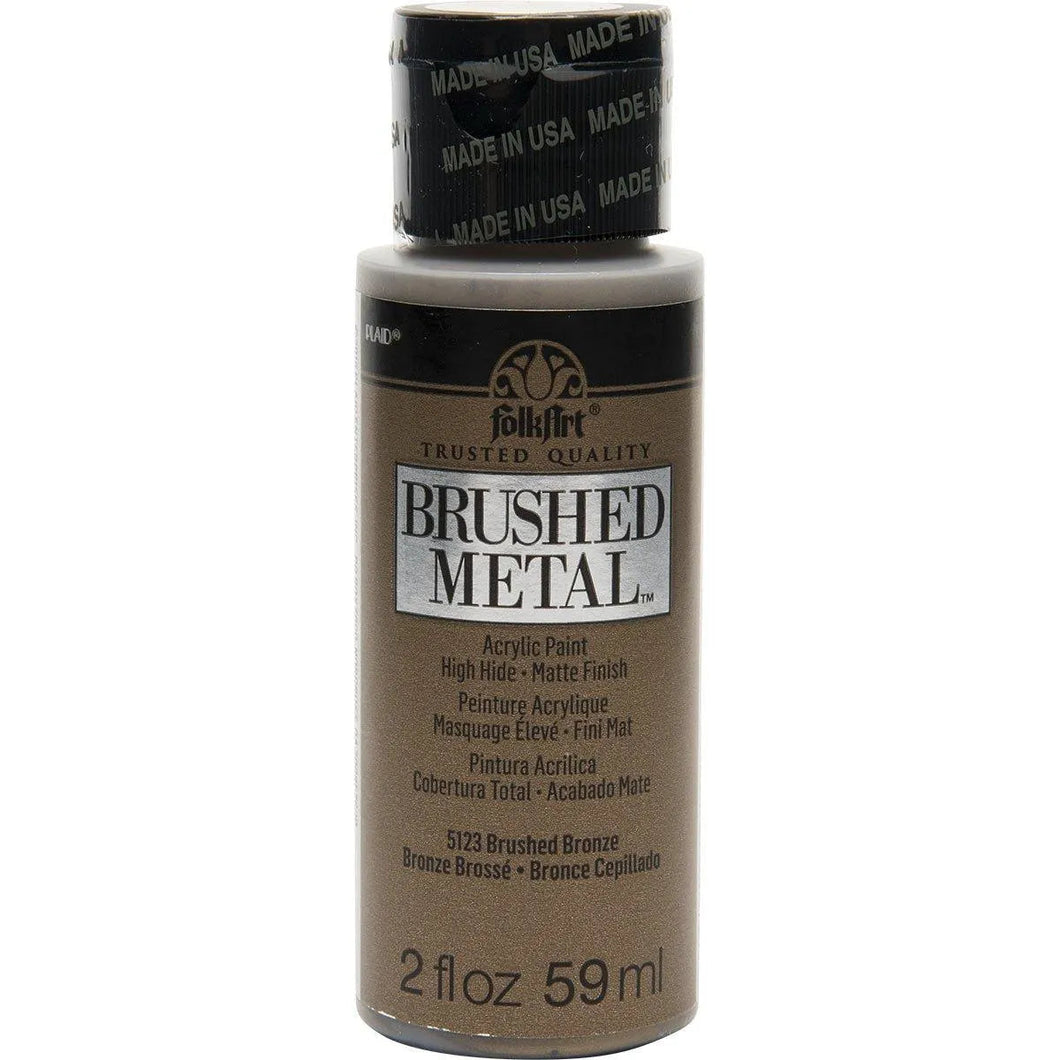FolkArt Brushed Metallics Acrylic Paint - Bronze