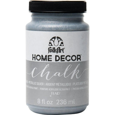 FolkArt Chalk Acrylic Paint - Metallic Silver