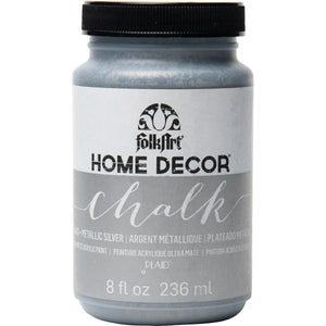 FolkArt Chalk Acrylic Paint - Metallic Silver