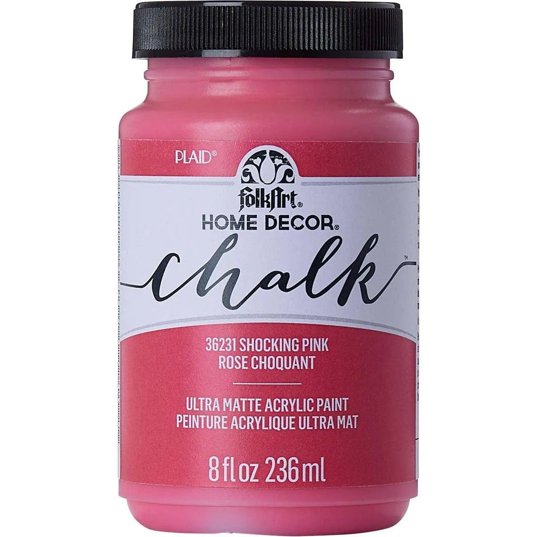 FolkArt Chalk Acrylic Paint - Shocking Pink