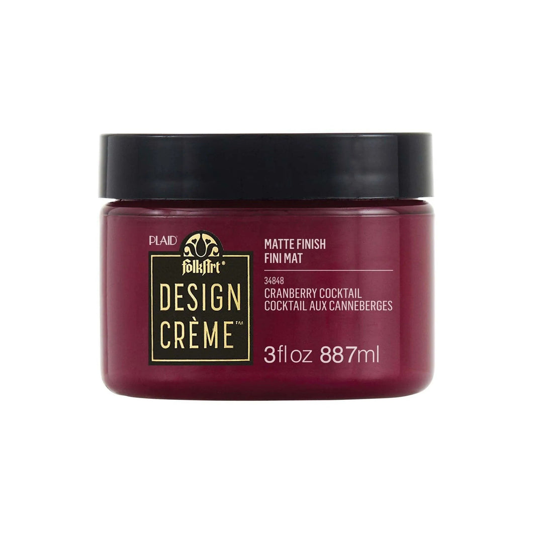 FolkArt Creme Acrylic Paint - Cranberry Cocktail