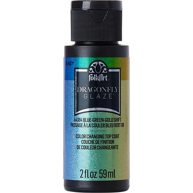 FolkArt Dragonfly Glaze - Blue Green Gold Shift