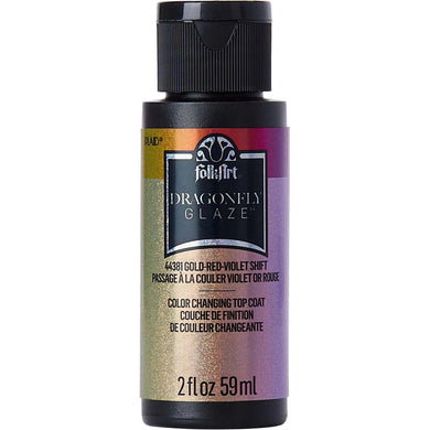 FolkArt Dragonfly Glaze - Gold Red Violet Shift