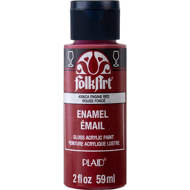 FolkArt Enamel Paint - Engine Red