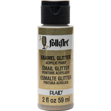 FolkArt Enamel Paint - Glitter Gold