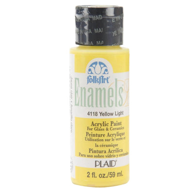 FolkArt Enamel Paint - Light Yellow