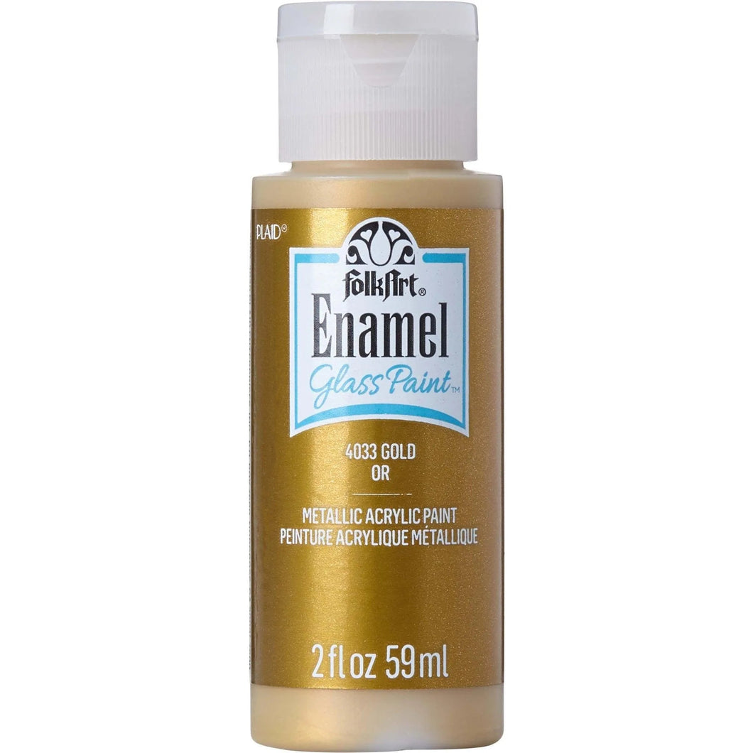 FolkArt Enamel Paint - Metallic Pure Gold