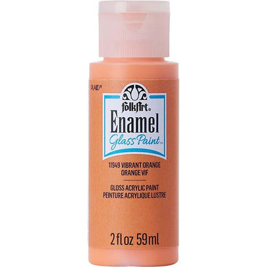 FolkArt Enamel Paint - Vibrant Orange