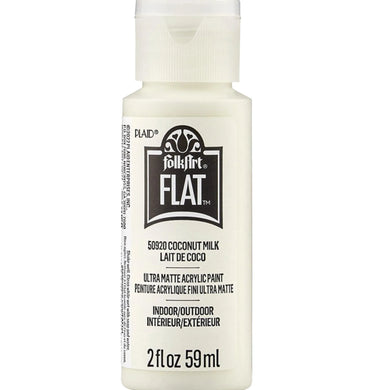 FolkArt Flat Ultra Matte Acrylic Paint - Coconut Milk