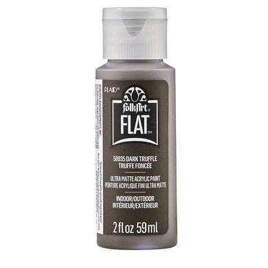 FolkArt Flat Ultra Matte Acrylic Paint - Dark Truffle