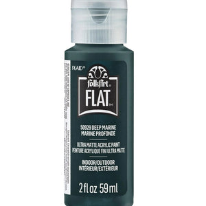 FolkArt Flat Ultra Matte Acrylic Paint - Deep Marine