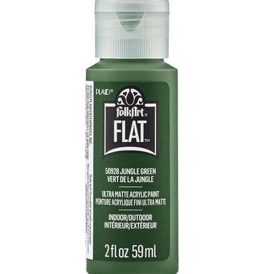 FolkArt Flat Ultra Matte Acrylic Paint - Jungle Green