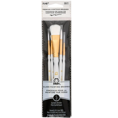 FolkArt Glass Painting Brush Set