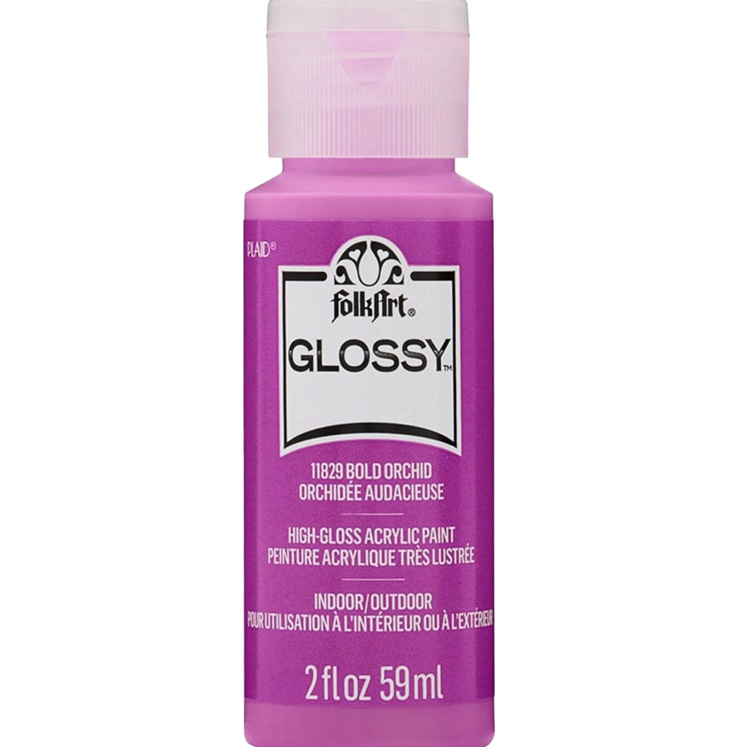 FolkArt Glossy Acrylic Paint - Bold Orchid