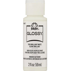 FolkArt Glossy Acrylic Paint - Brilliant White