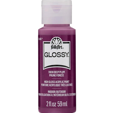 FolkArt Glossy Acrylic Paint - Deep Plum